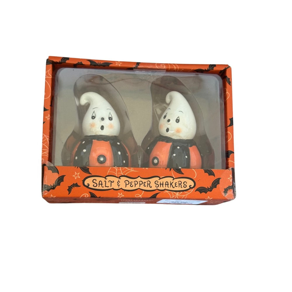 Johana Parker Salt & Pepper Shaker Halloween Collection New In Box